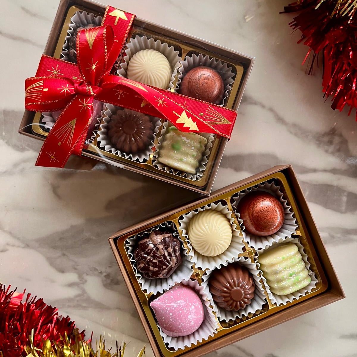 The Petite Christmas Box – 6 Chocolates (Pre-Order: Ships Dec 15–18)